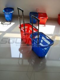 China Capacidad de gran capacidad azul de la manija larga de la cesta de compras del color rojo proveedor