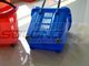 Capacidad de gran capacidad azul de la manija larga de la cesta de compras del color rojo proveedor